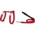 Red Dingo Red Dingo CH-ZZ-RE-SM Cat Harness & Lead Combo Classic Red CH-ZZ-RE-SM